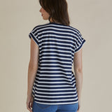 Michaela Tee - Navy Stripe