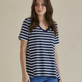Luella Tee - Navy Stripe