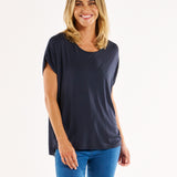 Fallon Bamboo Top - Petrol