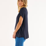 Fallon Bamboo Top - Petrol