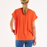 Fallon Bamboo Top - Burnt Ochre