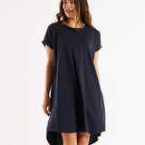 Maxine T-Shirt Dress - Coal