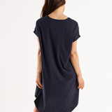 Maxine T-Shirt Dress - Coal