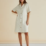 Dawson Denim Dress - Off-White