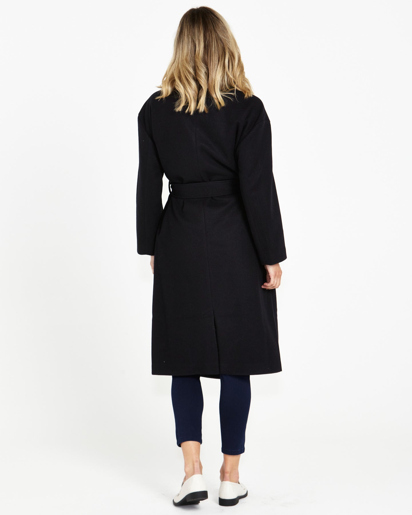Joelle Wrap Coat Black