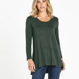 Cairo Tunic Bamboo Top - Dusty Moss