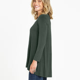 Cairo Tunic Bamboo Top - Dusty Moss