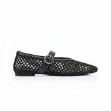 Eunice Mary-Jane Flats - Black