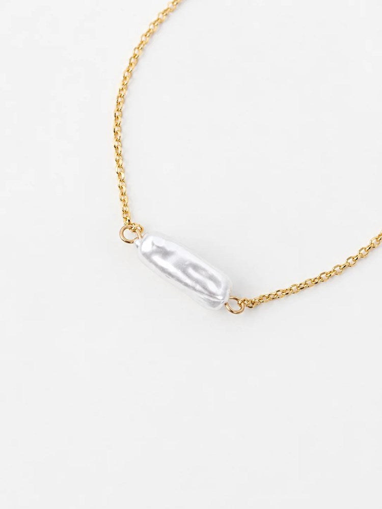 Orbit Baroque Pearl Bracelet - Gold