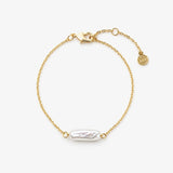 Orbit Baroque Pearl Bracelet - Gold