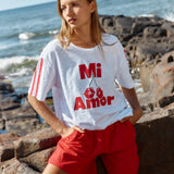 Relax Boxy Tee - Cherry Print