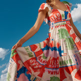 Sadie Dress - Seashell Print