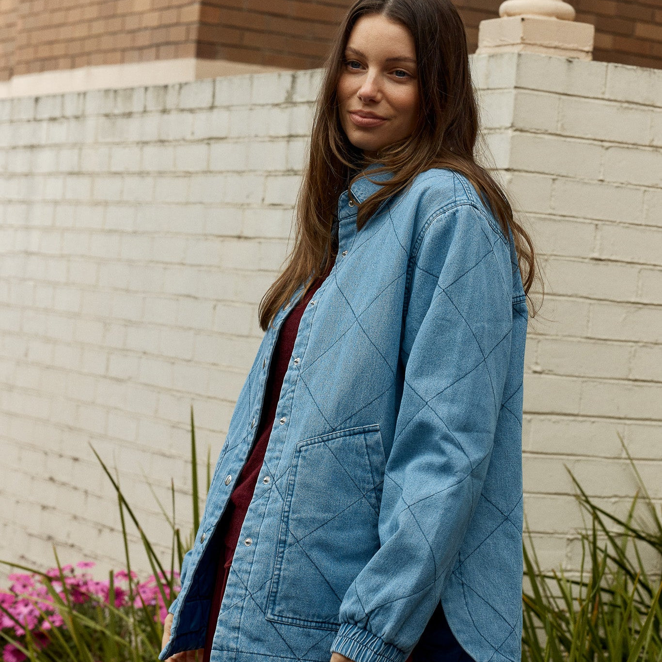 Maxi Jogger Skirt - Light Blue Wash | Betty Basics | Everyday