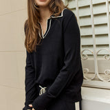 Makenna Polo Sweater - Black
