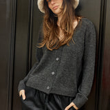 FiFi Cardigan - Charcoal
