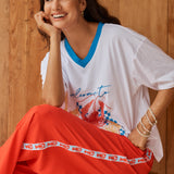 Sable Wide Leg Pant - Red