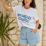 Ellia Cotton Tee - Seychelles Print