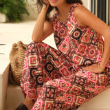 Sable Wide Leg Pant - Coco Print