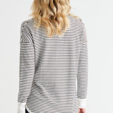 Sophie Knit Jumper - White/Black Stripe