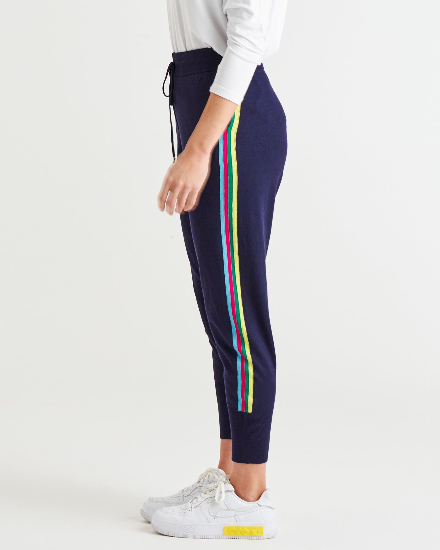 Aida Knit Jogger Pant - Blue Rainbow