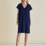 Zena T-Shirt Dress - Blue Ash