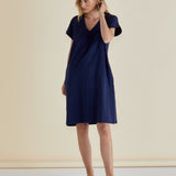 Zena T-Shirt Dress - Blue Ash