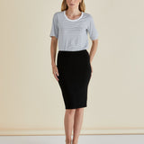 Alicia Midi Skirt - Black