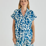 Flores Blouse - Geo Print