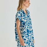 Flores Blouse - Geo Print