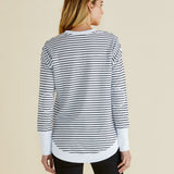 Lucy French Terry Sweat - Awning Stripe
