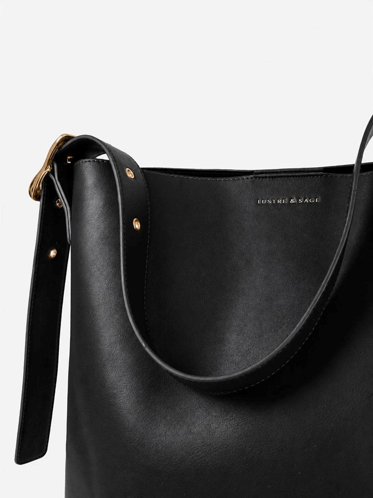 Gwen Bucket Bag - Black