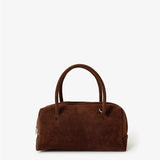 Tory Suede Crossbody Bag - Brown