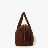 Tory Suede Crossbody Bag - Brown