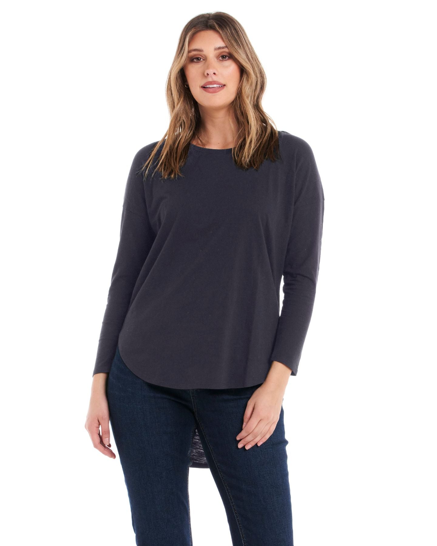 Betty Basics Riley Tee (Navy Polkadot) main image 1