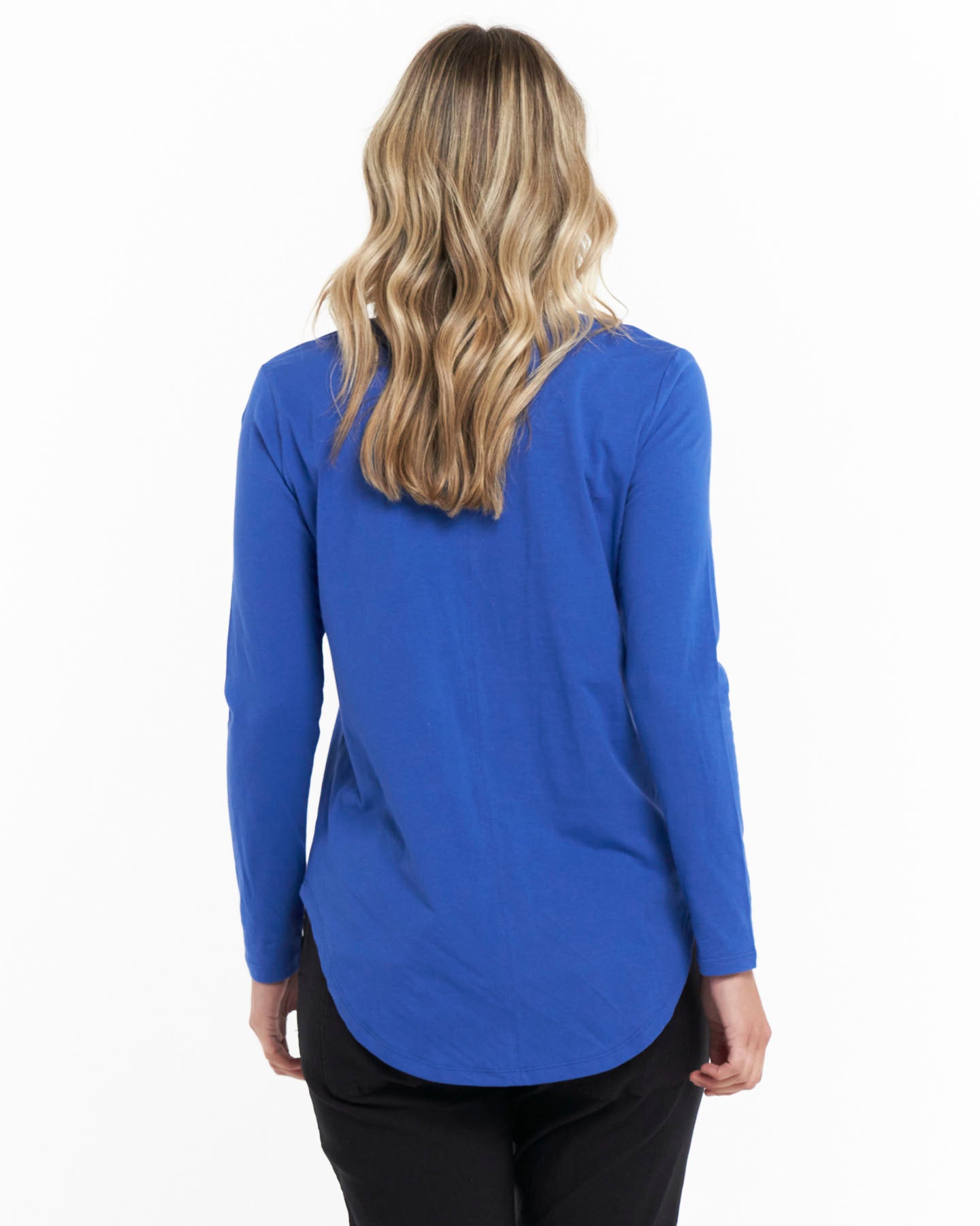 Megan Long Sleeve Top - Estate Blue