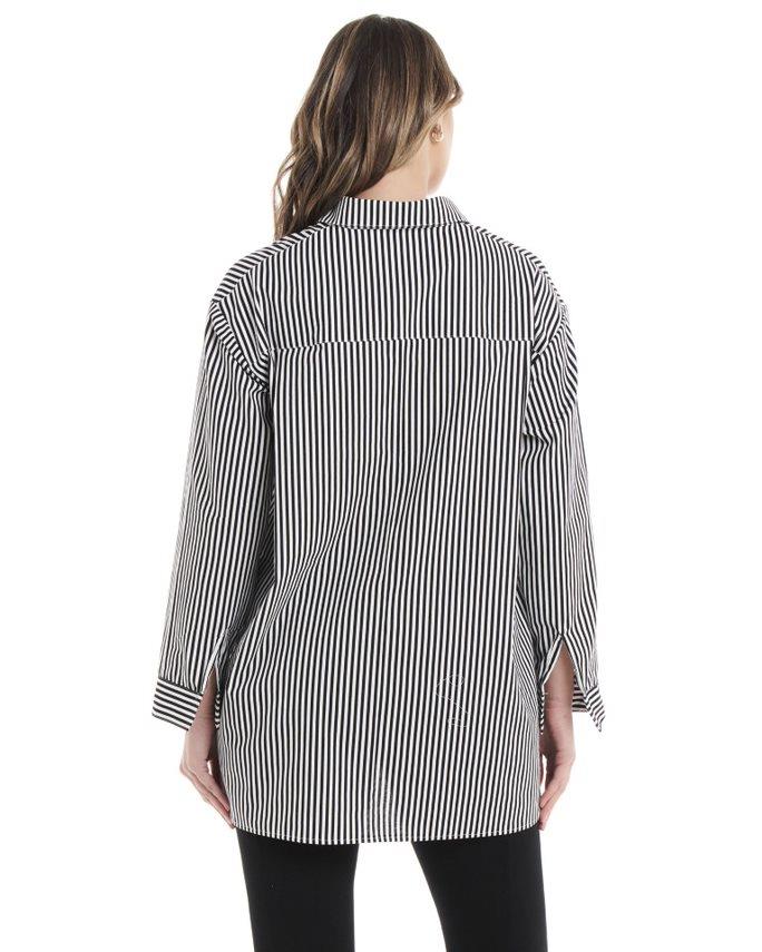 Cleo Shirt - Black Thick Stripe