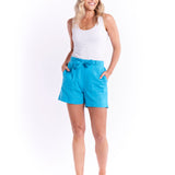 Porsche Linen Short - Heavenly Blue