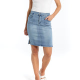 Avici Denim Skirt - Light Sky