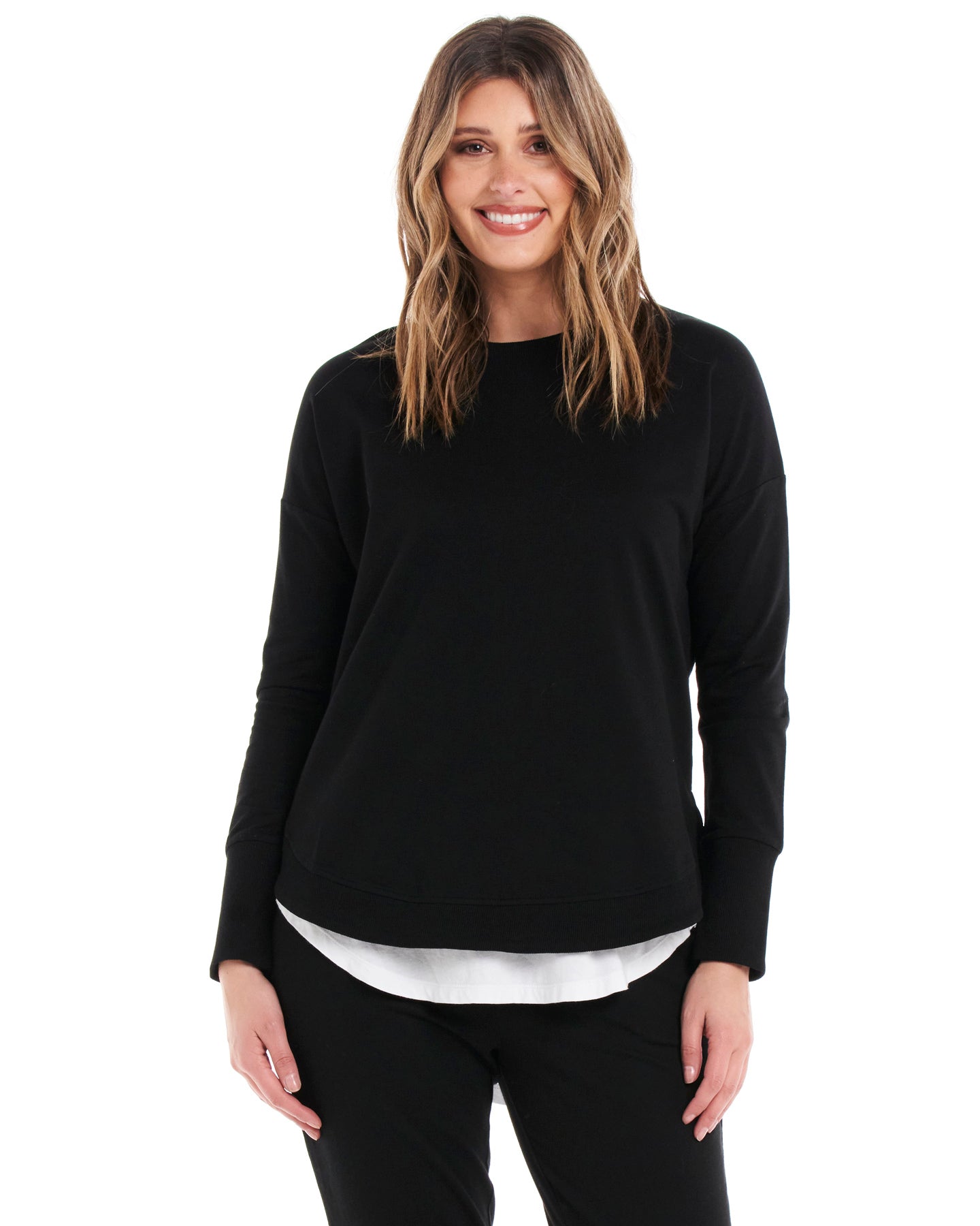 Lucy French Terry Sweat - Black
