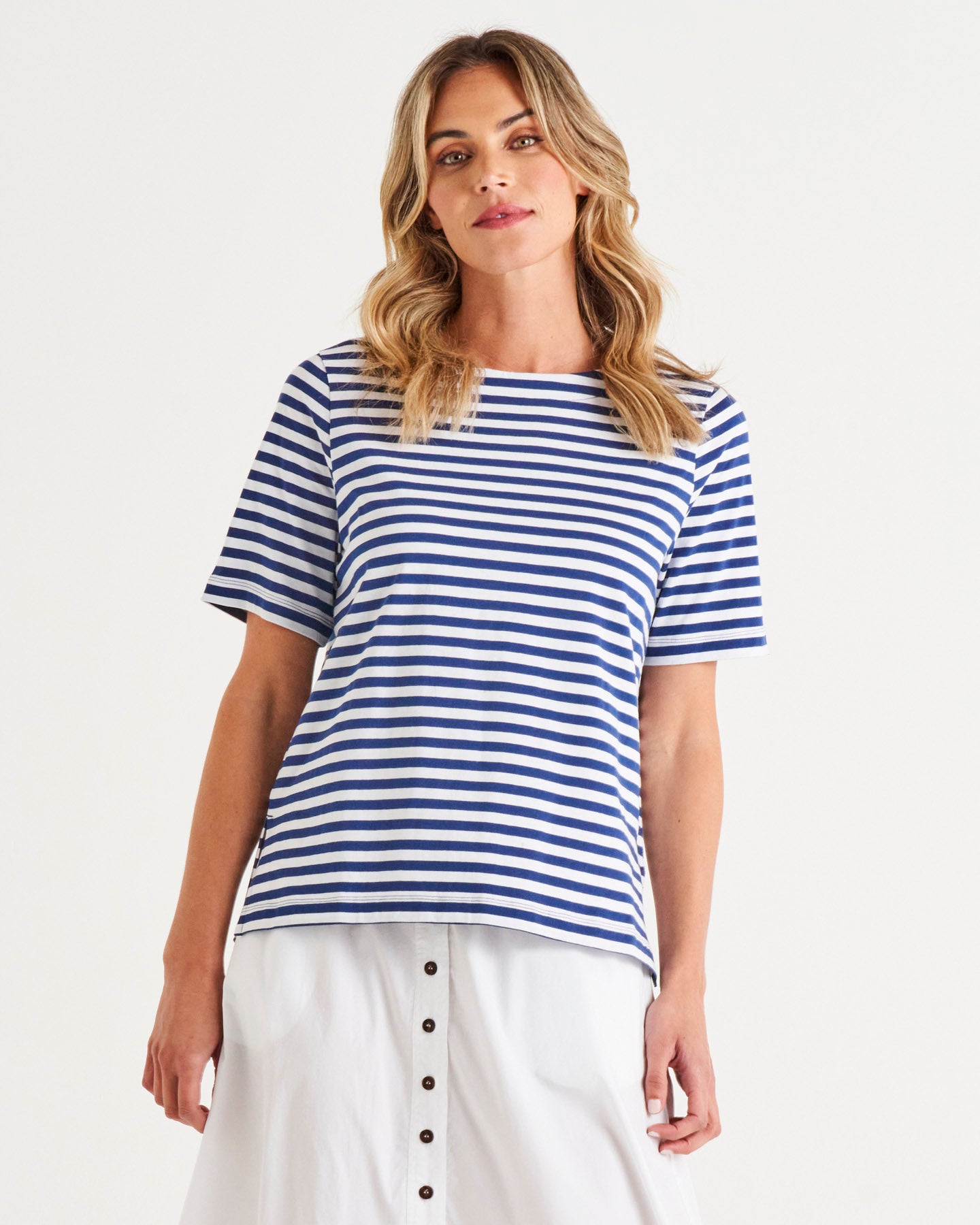 Betty Basics - Shirley Short Sleeve Tee Navy