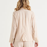 Lisset Blazer - Natural Stripe