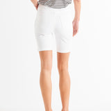 Bonnie Bermuda Denim Longer Length Shorts - White