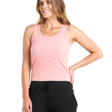 Mimi Rib Tank - Salmon Pink