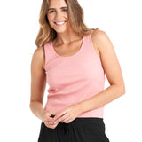 Mimi Rib Tank - Salmon Pink