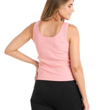 Mimi Rib Tank - Salmon Pink