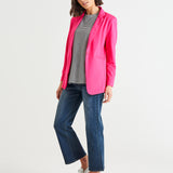 Portsea Single-Breasted Stretchy Lightweight Blazer - Bubblegum Pink