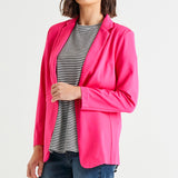 Portsea Single-Breasted Stretchy Lightweight Blazer - Bubblegum Pink