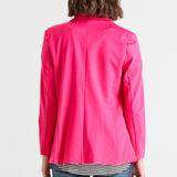 Portsea Single-Breasted Stretchy Lightweight Blazer - Bubblegum Pink