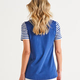 Luella Tee - Ocean Stripe