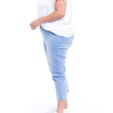 Maisie Capri Jean - Ice Blue
